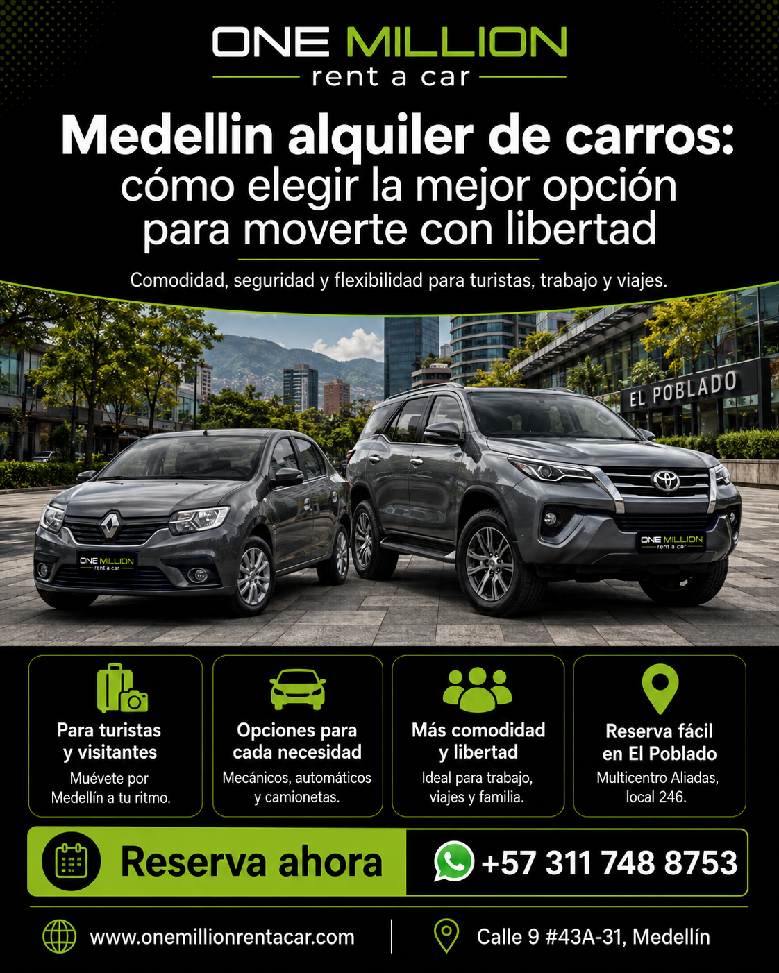 Medellin alquiler de carros: cómo elegir la mejor opción