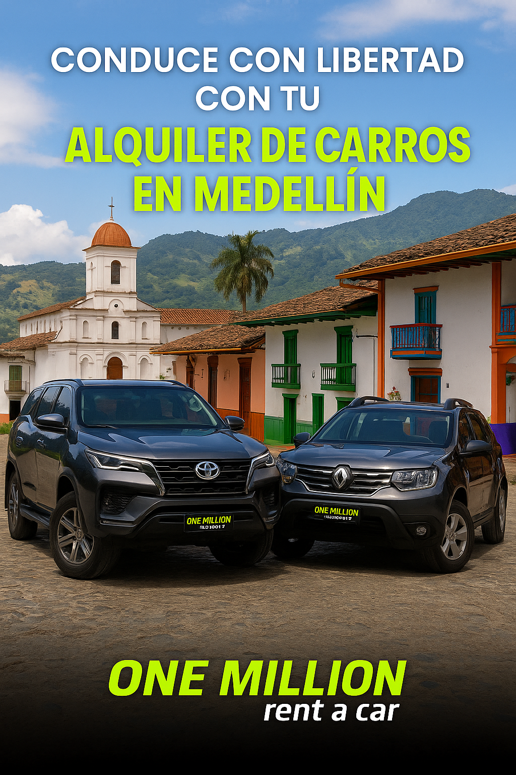 alquiler de autos en Medellín, Conduce con libertad